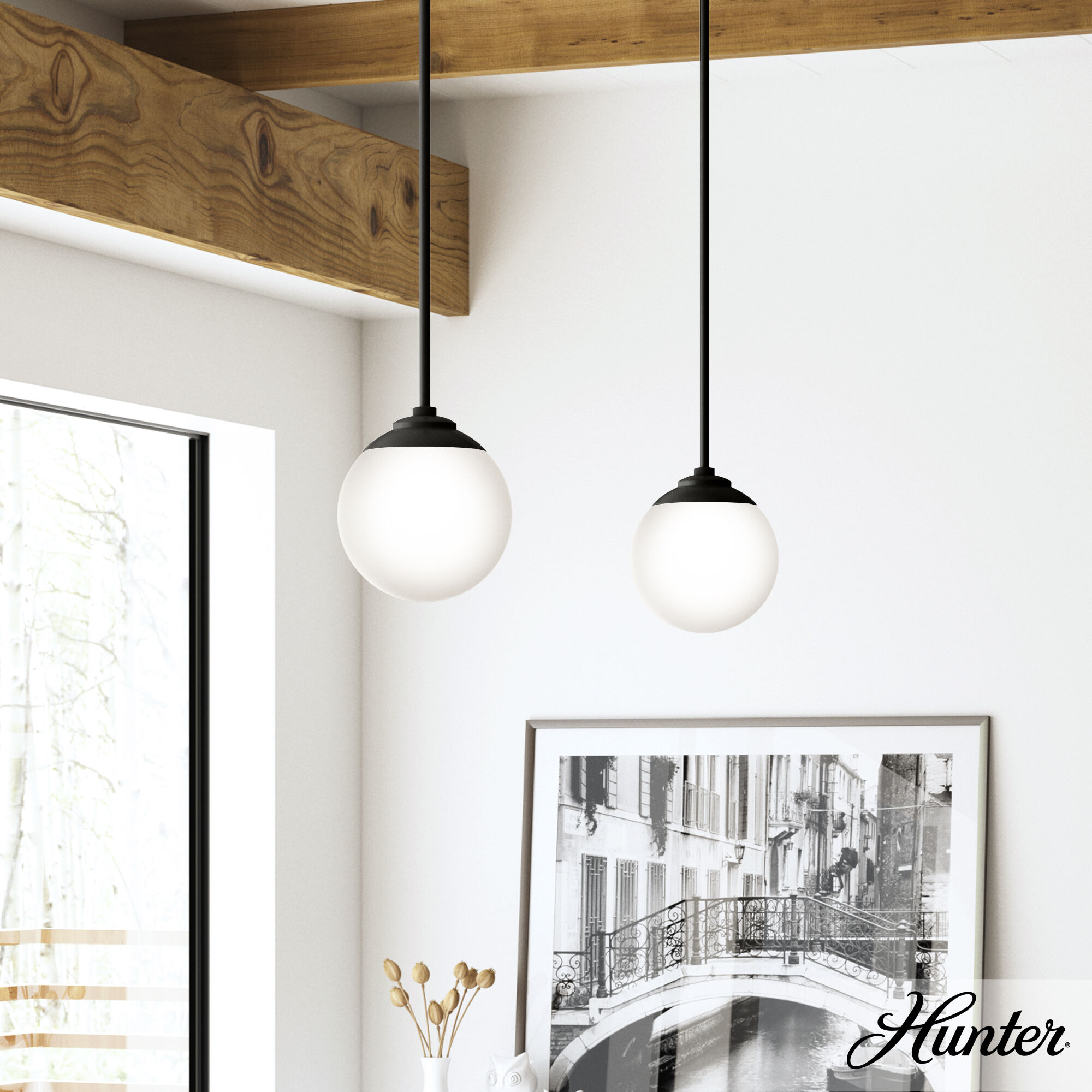 Hepburn 1 Light 8 inch Matte Black Mini Pendant Ceiling Light, Mini