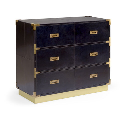 Wildwood Black/Antique Brass/Gold Mica Chest