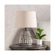 Amelia 21.75 inch 150 watt Handfinished Natural and Black Table Lamp Portable Light
