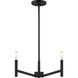 Vector 3 Light 18 inch Midnight Black Chandelier Ceiling Light