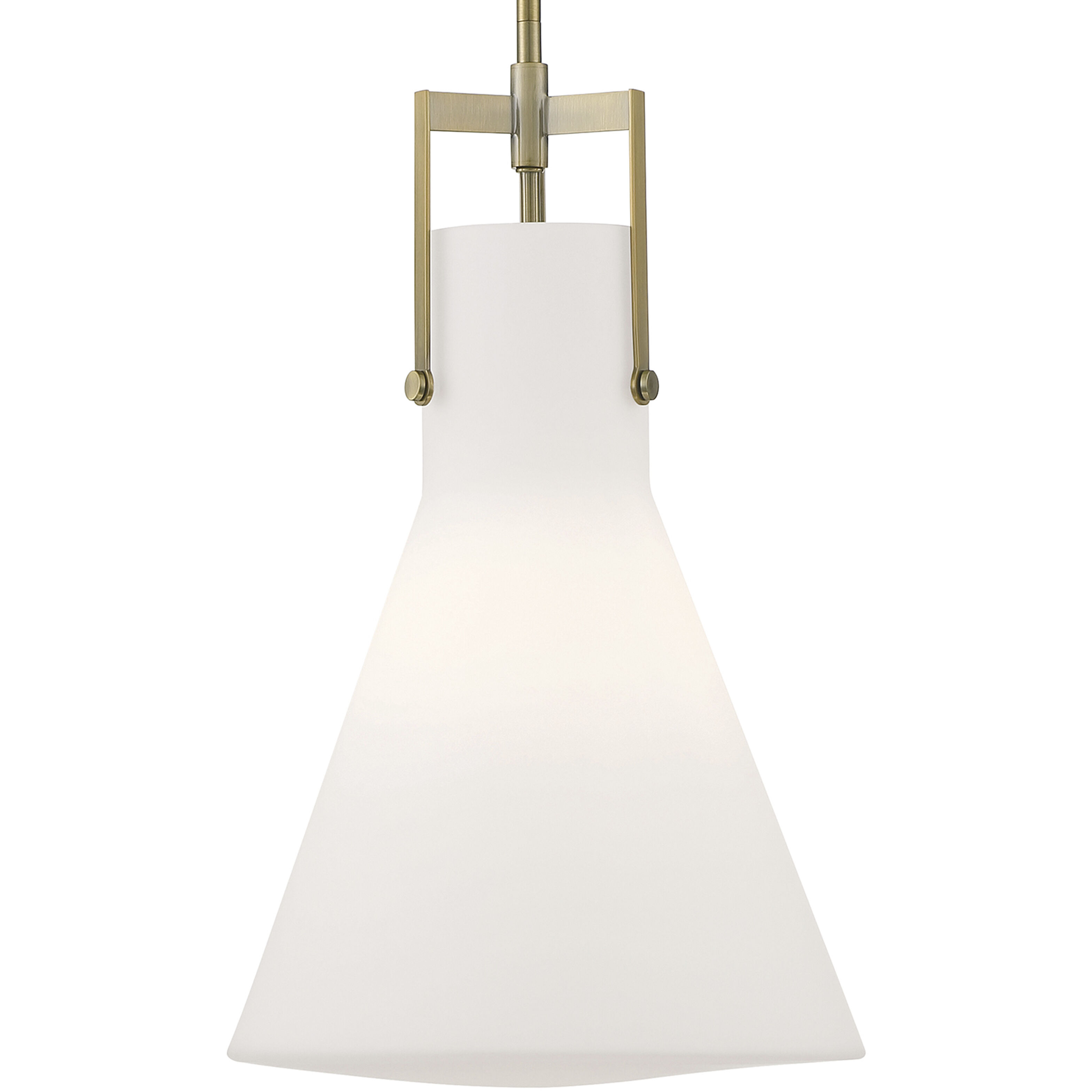 Izel 1 Light 12 inch Antique Brass Pendant Ceiling Light