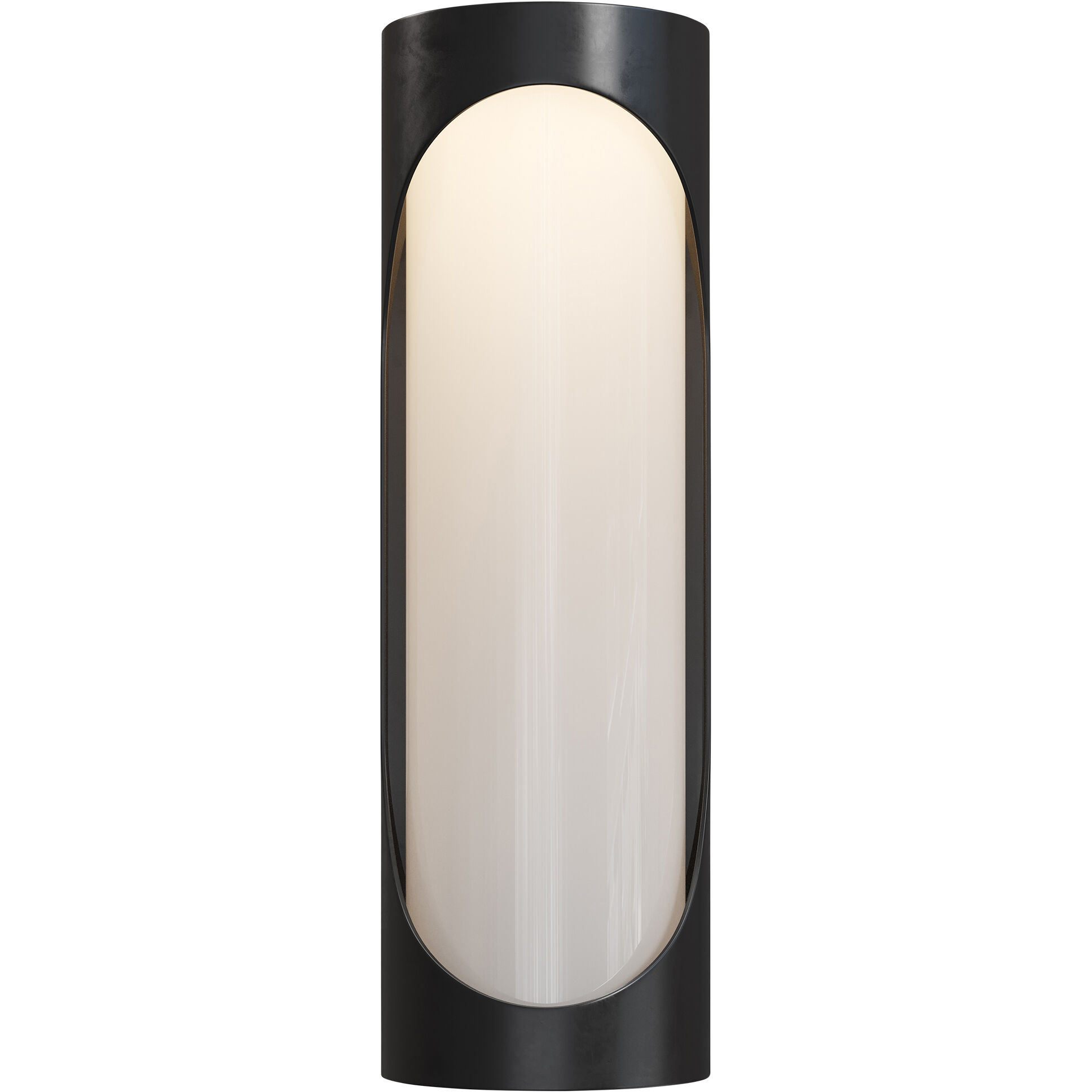 Swale LED 27 inch Black/White Outdoor Wall Sconce, Large