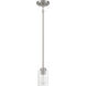 Stowe 1 Light 5 inch Brushed Polished Nickel Mini Pendant Ceiling Light
