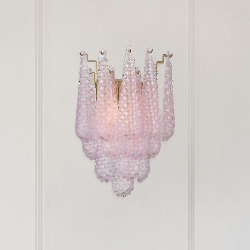 Ollie Wall Sconce Wall Light in Sand Glass Blush