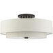 Meridian 6 Light 30 inch English Bronze Semi Flush Ceiling Light