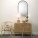 Arch 36 X 24 inch Silver Leaf Metal Wall Mirror