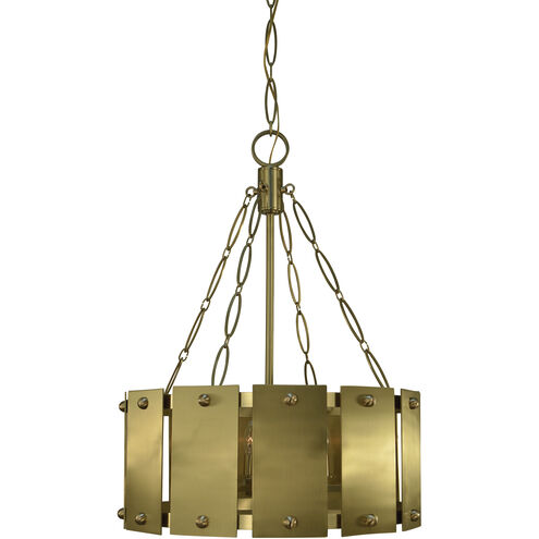 Barrington 6 Light 22 inch Brushed Brass Dining Chandelier Ceiling Light