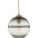 Arnold 1 Light 10 inch Gray and Bronze Pendant Ceiling Light