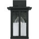 Barrett 1 Light 12 inch Black Outdoor Wall Lantern