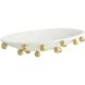 Katherine Ivory and Antique Brass Centerpiece