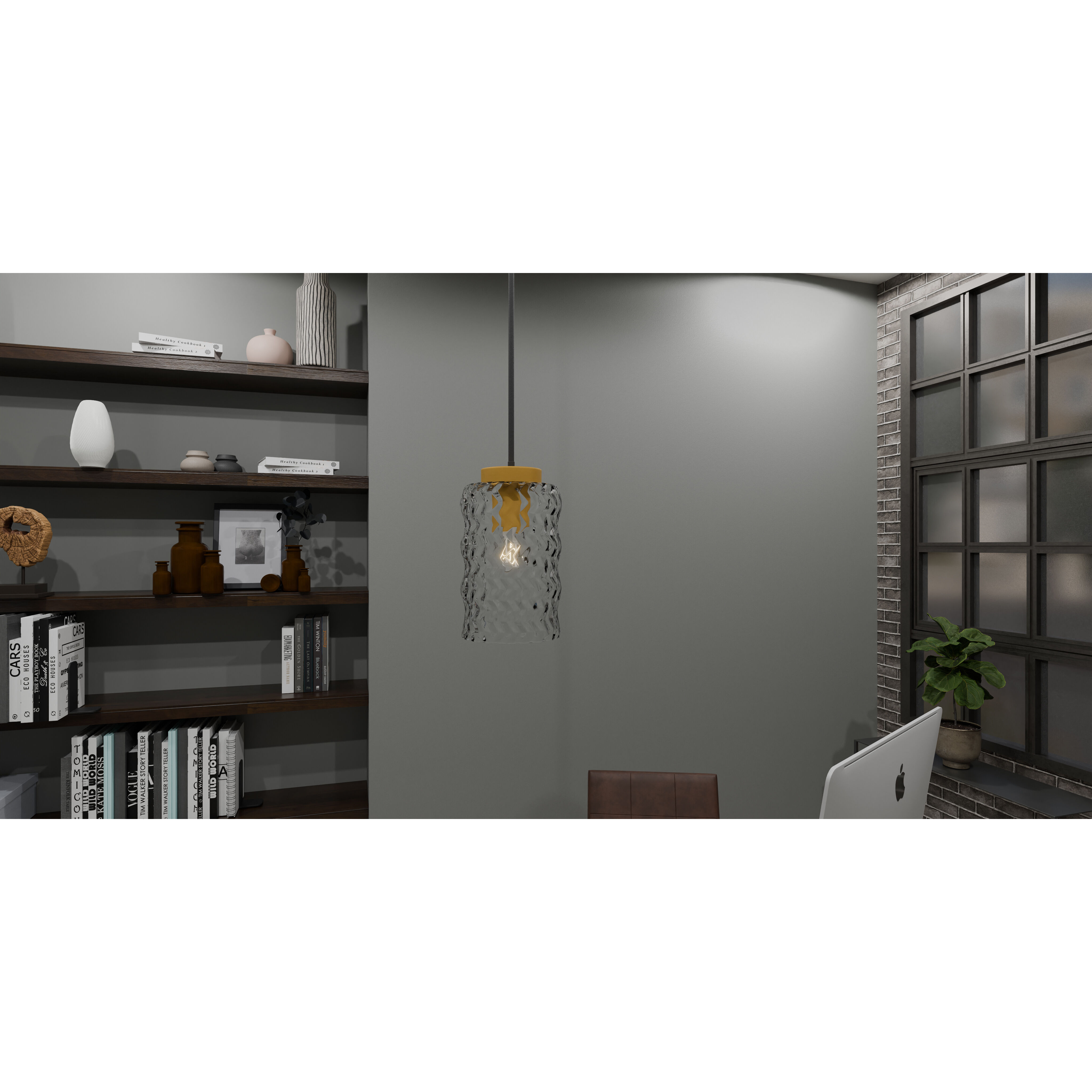 Carly 1 Light 8 inch Matte Black Mini Pendant Ceiling Light, Small