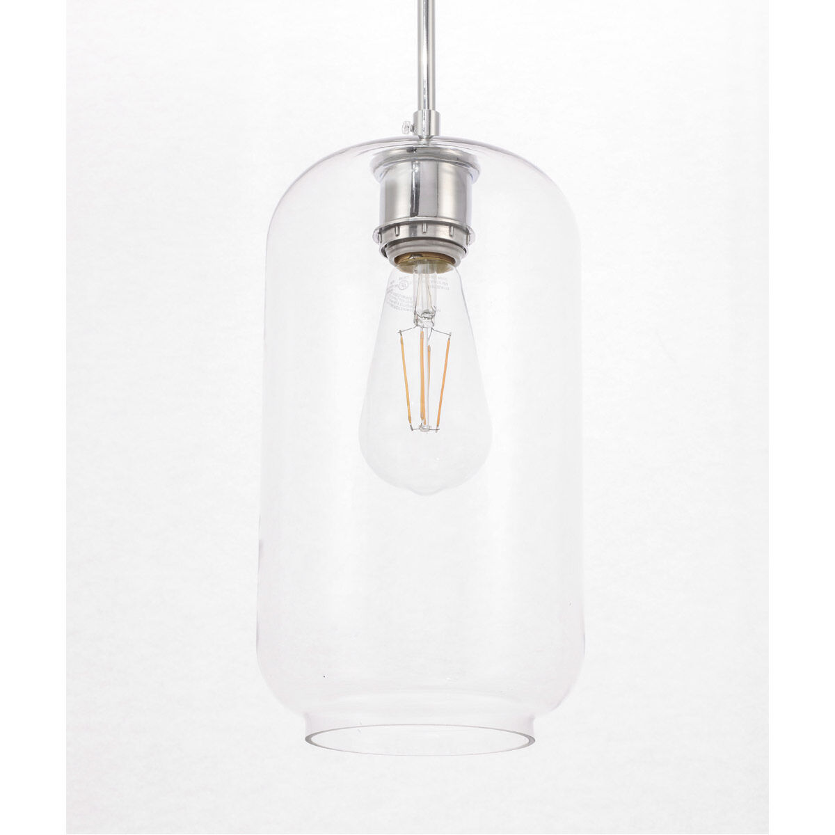 Collier 1 Light 6.1 inch Chrome Pendant Ceiling Light