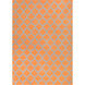 Frontier 66 X 42 inch Bright Orange, Medium Gray Rug