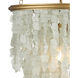 Verre de Mer 1 Light 19 inch Contemporary Gold Chandelier Ceiling Light, Small