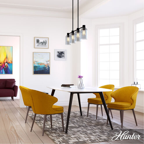 Lochemeade 4 Light 38 inch Natural Iron Linear Chandelier Ceiling Light