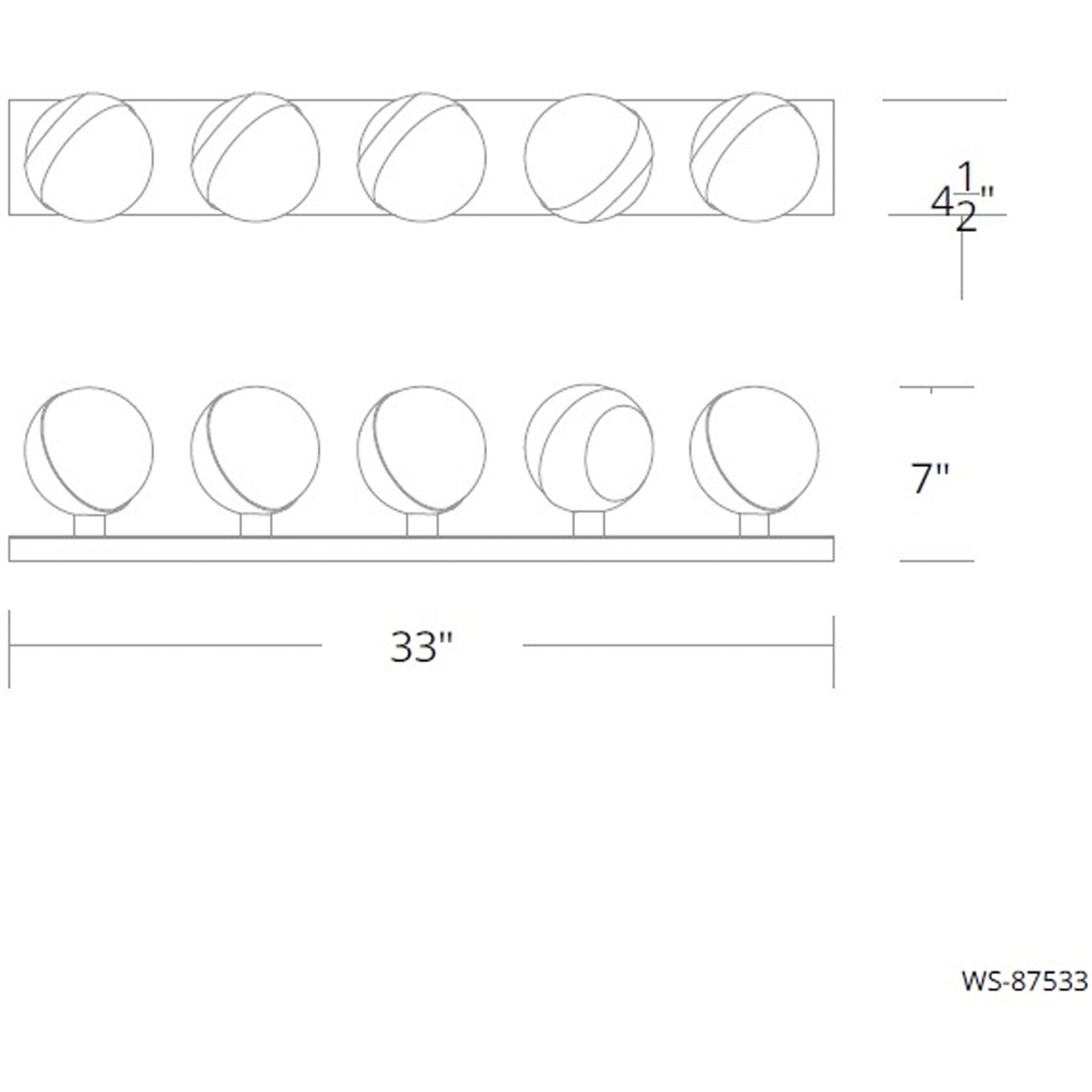 Tripoli LED 7 inch Brushed Nickel Bath Vanity & Wall Light in 2700K, dweLED