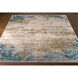 Solar 90 X 60 inch Sky Blue Rug in 5 x 8, Rectangle