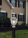 Monterey 1 Light 17 inch Brushed Nickel Outdoor Post Top Lantern