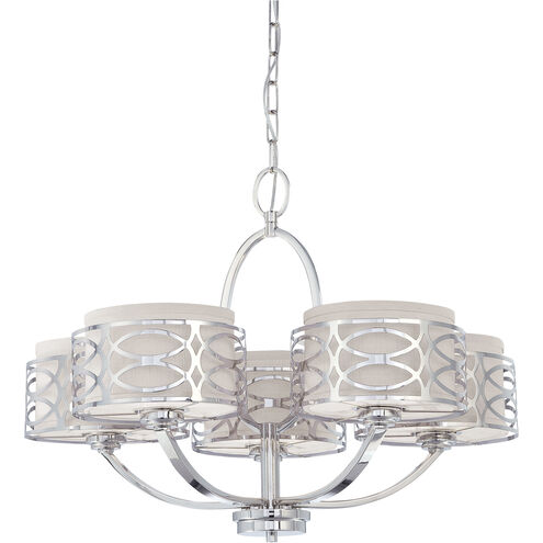 Harlow 5 Light 27.75 inch Polished Nickel Chandelier Ceiling Light