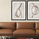 Twisting Paths / Winding Paths Metallic and Neutral Framed Art, Propac