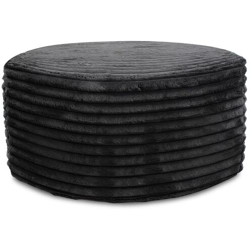 Shar Pei Universal 18 inch Black Ottoman