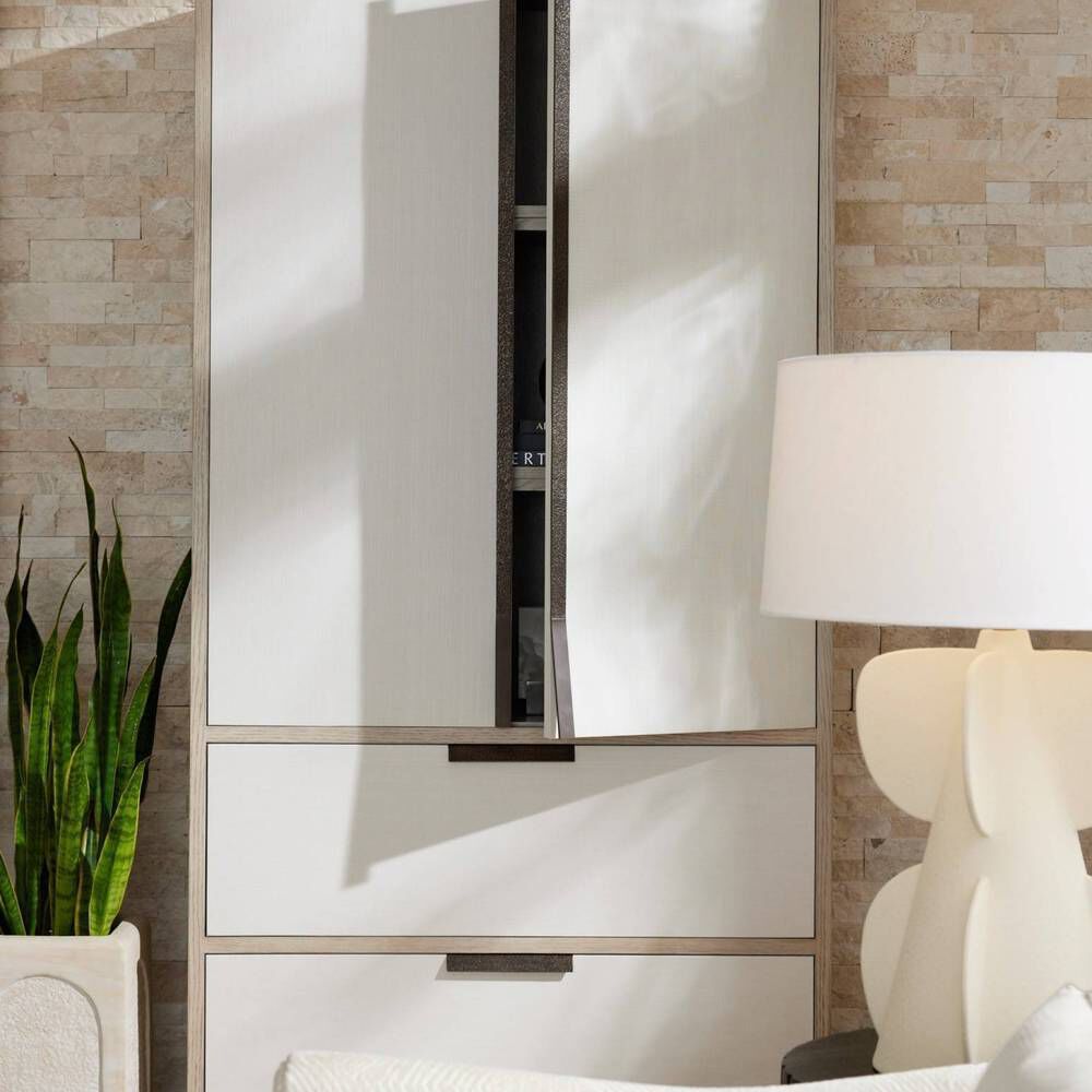 Dorsey Beige and Smoke Cabinet