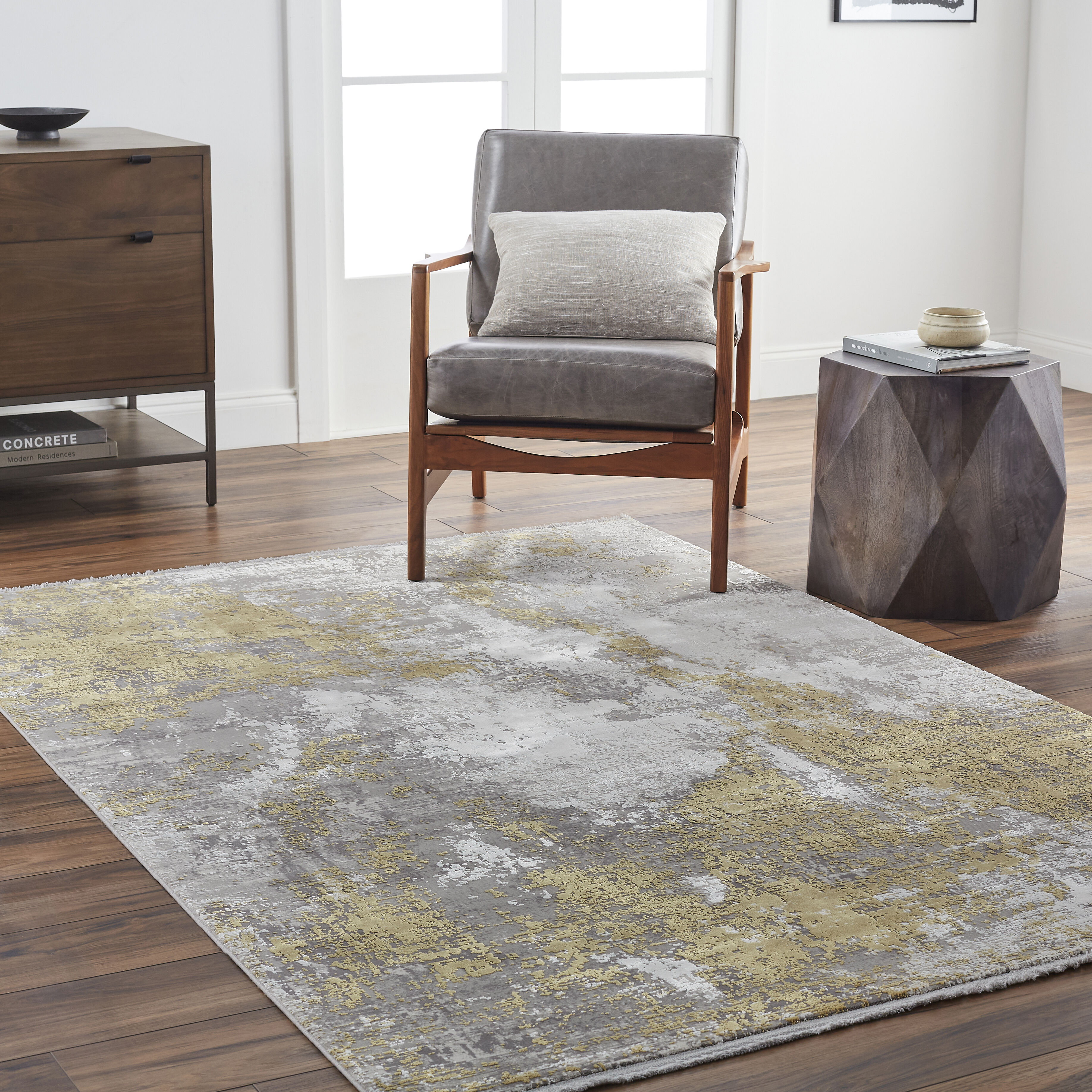 Solar 134 X 90 inch Medium Brown Rug, Rectangle