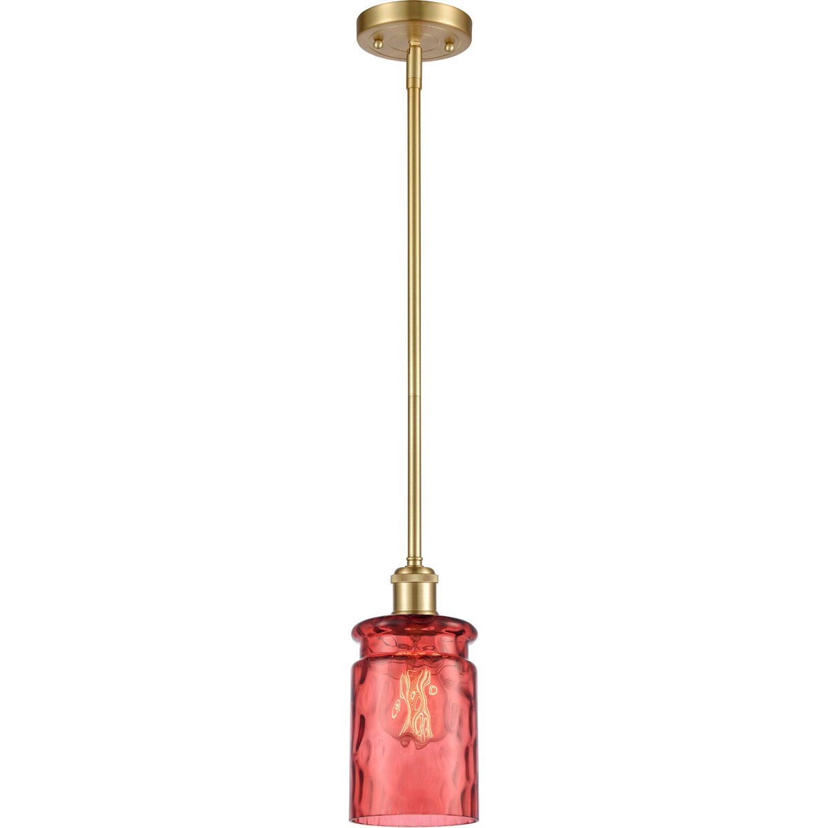 Ballston Candor 1 Light 4.75 inch Satin Gold Pendant Ceiling Light, Ballston
