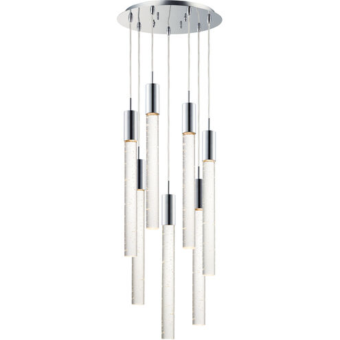 Big Fizz LED 16 inch Polished Chrome Multi-Light Pendant Ceiling Light