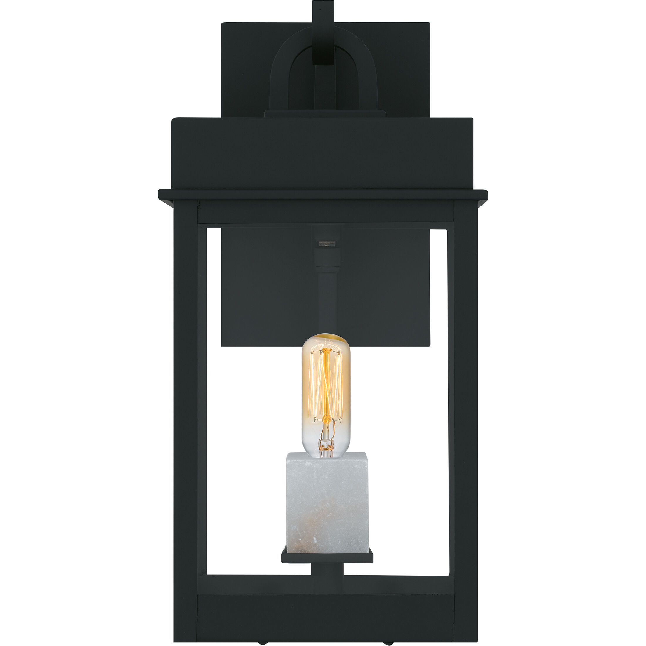 Carmen 1 Light 13 inch Matte Black Outdoor Wall Lantern, Small