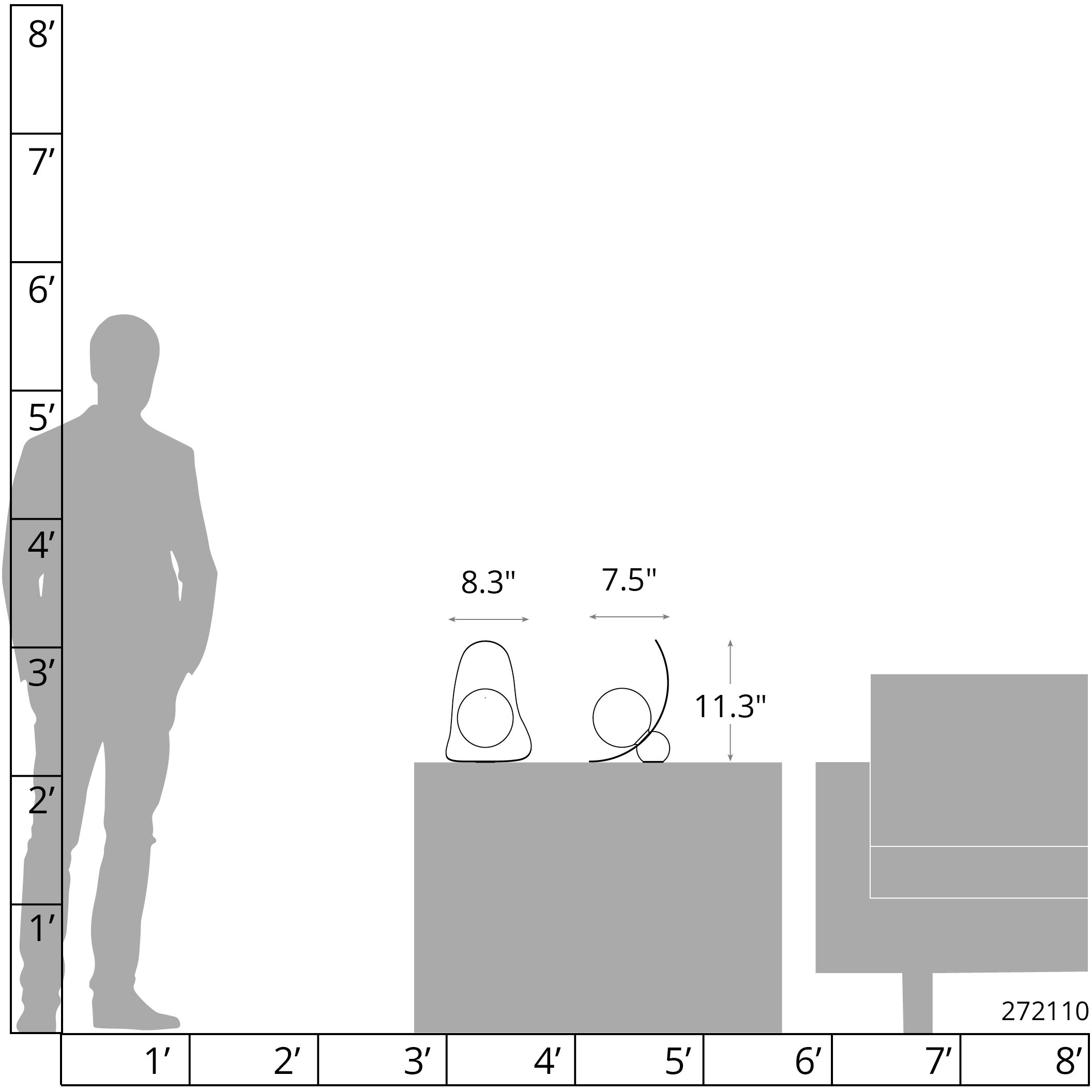 Yoki 11.3 inch 60 watt White Table Lamp Portable Light