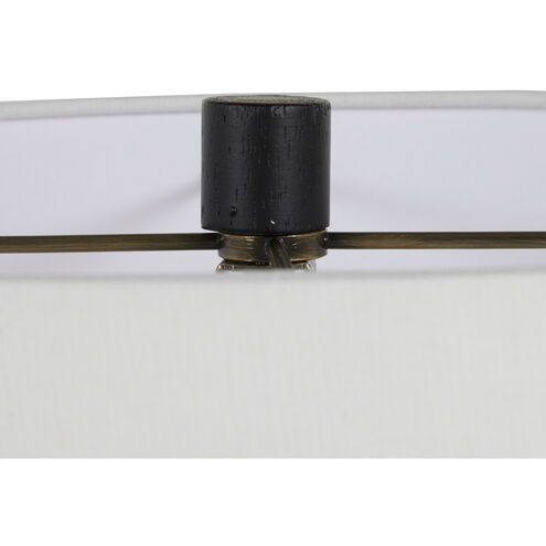 Maddox 30 inch Plaster Black Table Lamp Portable Light