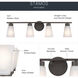 Stamos 4 Light 31 inch Olde Bronze Bath Vanity Light Wall Light, 4 Arm