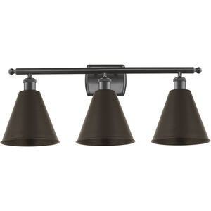 Ballston Cone 3 Light 28 inch Oil Rubbed Bronze Bath Vanity Light Wall Light