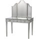 Gilda 41 X 24 X 30 inch Granello Silver Leaf/Antique Mirror Vanity Table
