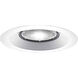 Recessed Lighting White Recessed Open Shower Trim