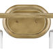 Halstead LED 16 inch Heritage Brass Vanity Light Wall Light