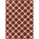 Archive 132 X 96 inch Dark Red, Khaki Rug