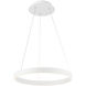 Sirius LED 18 inch White Pendant Ceiling Light, dweLED