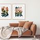 Geometrics Collection Angled Profile Champagne Gold Framed Art
