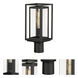 Cabana VX 1 Light 16.75 inch Black Outdoor Pole/Post Mount