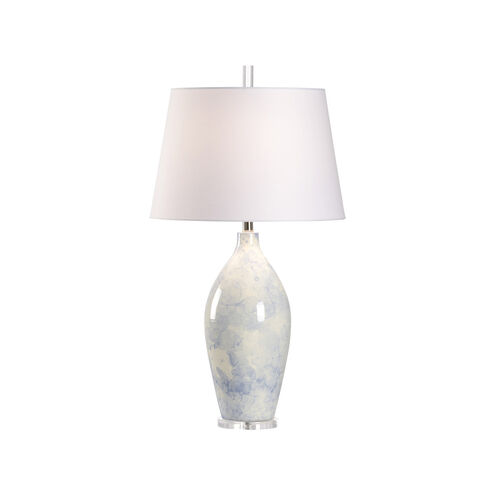Wildwood 34 inch 100.00 watt Blue Bubble Water Glaze/Clear Table Lamp Portable Light