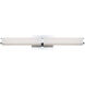 Vogue LED 27 inch Chrome Bath Vanity & Wall Light in 3000K, 27in.
