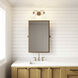 Emily 2 Light 17 inch Brushed Gold Vanity Light Wall Light