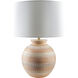 Atollo 21 inch 100 watt Brick Accent Table Lamp Portable Light