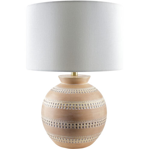 Atollo 21 inch 100 watt Brick Accent Table Lamp Portable Light