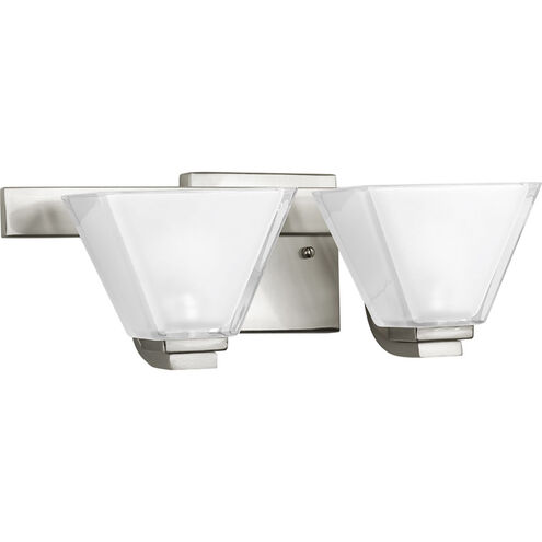 Sync 2 Light 17 inch Brushed Nickel Bath Vanity Wall Light