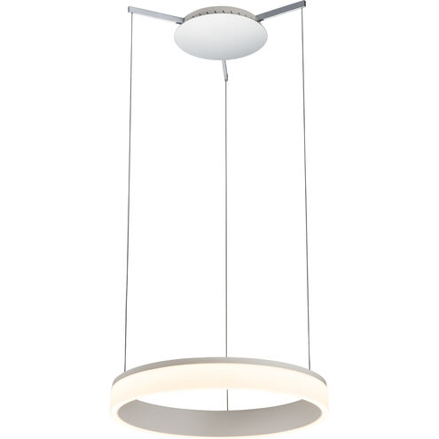 Halo 24 inch Chrome Pendant Ceiling Light