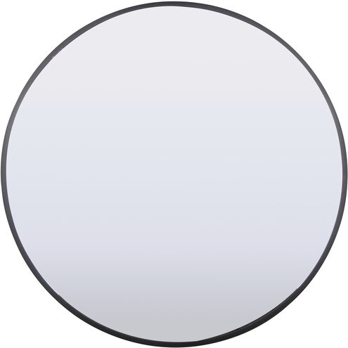 Round 28 X 28 inch Matte Black Medicine Cabinet