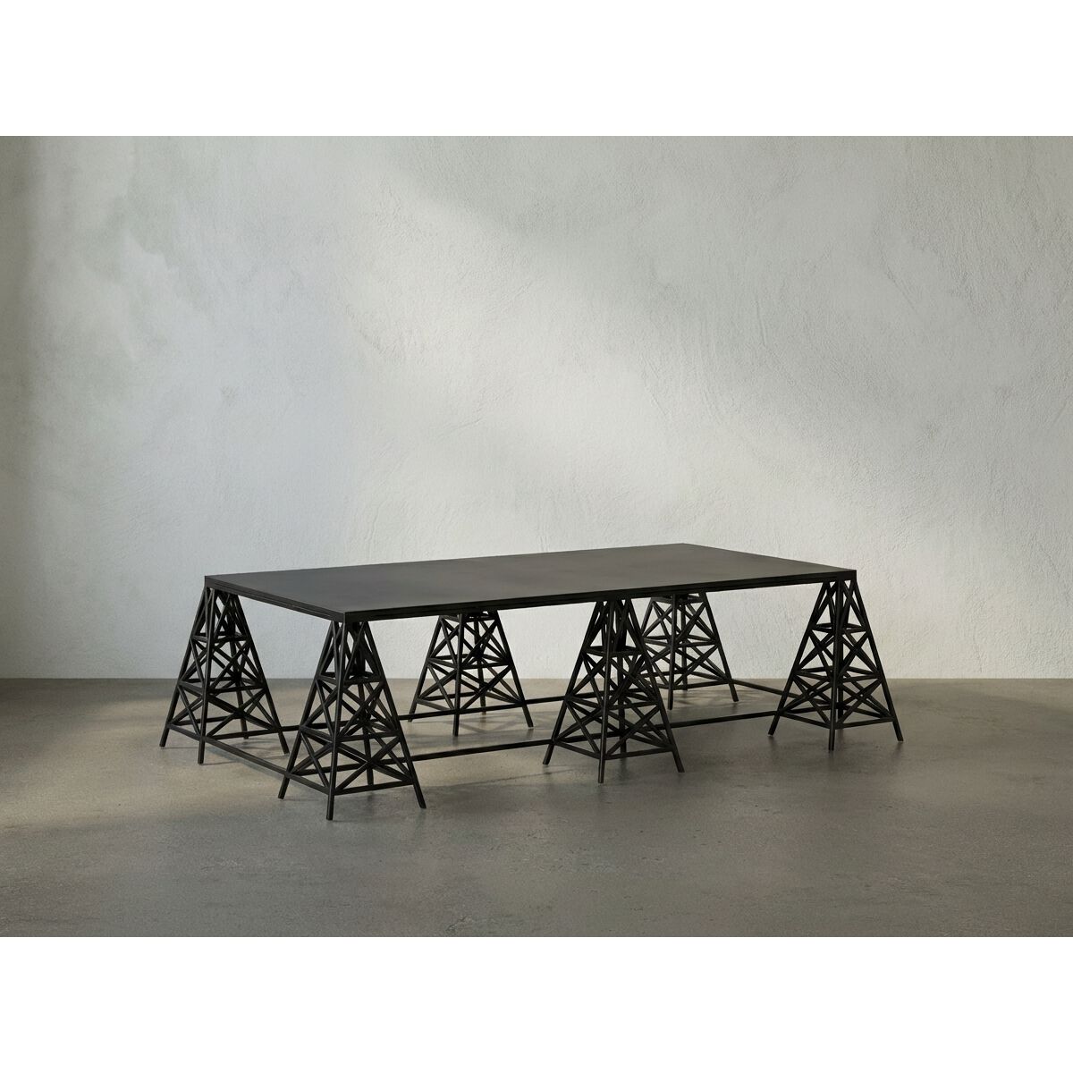 Brixton 64 X 38 inch Matte Black Coffee Table